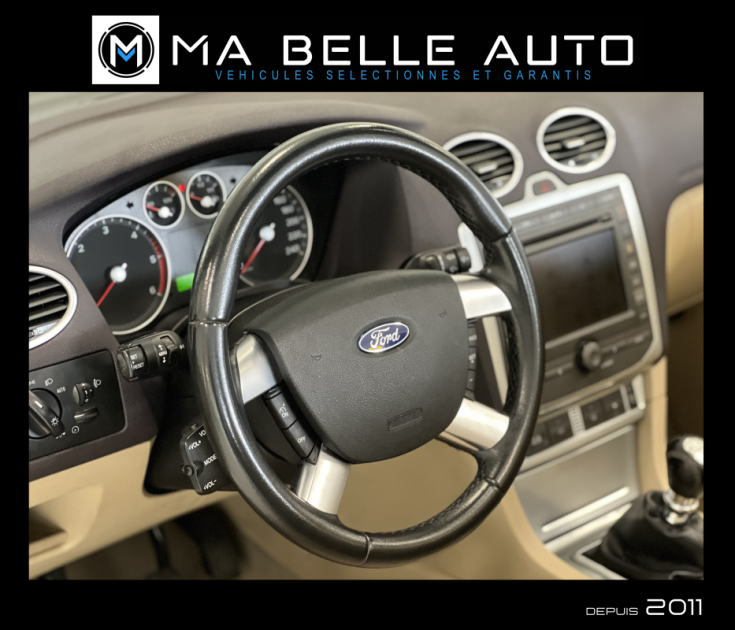FORD FOCUS CC 2.0 TDCI 136 TITANIUM / 1ère main carnet / GPS CUIR / 90 euros mensuel