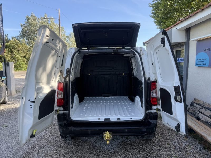 CITROEN BERLINGO III 1.6 BLUEHDI 100 3 PLACES CAMERA CAR PLAY GIRAFON 1000KG  2019 ATTELAGE 