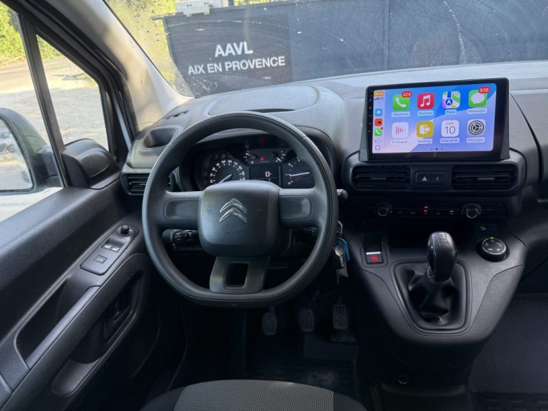 CITROEN BERLINGO III 1.6 BLUEHDI 100 3 PLACES CAMERA CAR PLAY GIRAFON 1000KG  2019 ATTELAGE 
