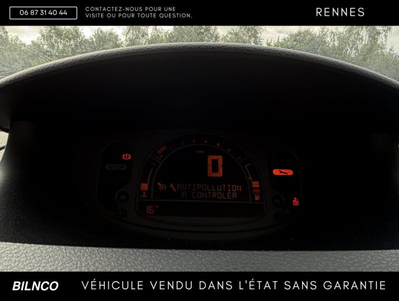 RENAULT MODUS / VENTE À MARCHAND / SANS GARANTIE / EXPORT POSSIBLE