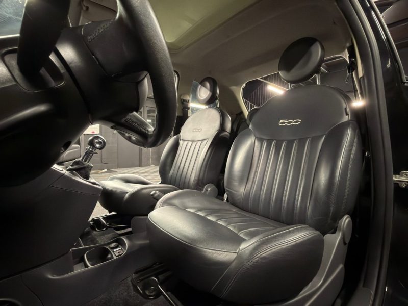 FIAT 500 II LOUNGE 1.2 69 Cv 1ERE MAIN 33 200 Kms INTERIEUR CUIR TOIT PANO CritAir1 - GARANTIE 1 AN