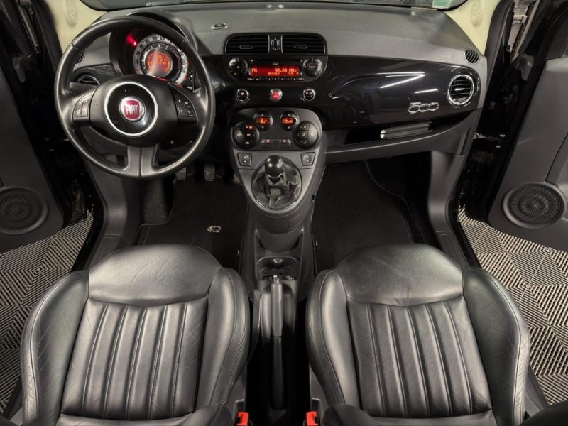FIAT 500 II LOUNGE 1.2 69 Cv 1ERE MAIN 33 200 Kms INTERIEUR CUIR TOIT PANO CritAir1 - GARANTIE 1 AN