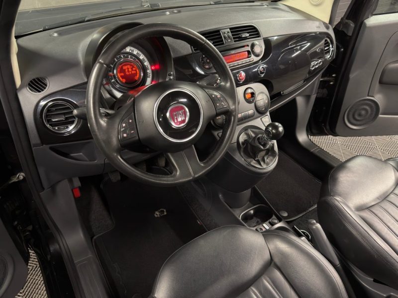 FIAT 500 II LOUNGE 1.2 69 Cv 1ERE MAIN 33 200 Kms INTERIEUR CUIR TOIT PANO CritAir1 - GARANTIE 1 AN