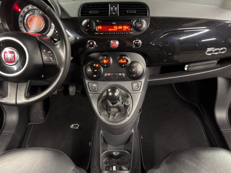 FIAT 500 II LOUNGE 1.2 69 Cv 1ERE MAIN 33 200 Kms INTERIEUR CUIR TOIT PANO CritAir1 - GARANTIE 1 AN