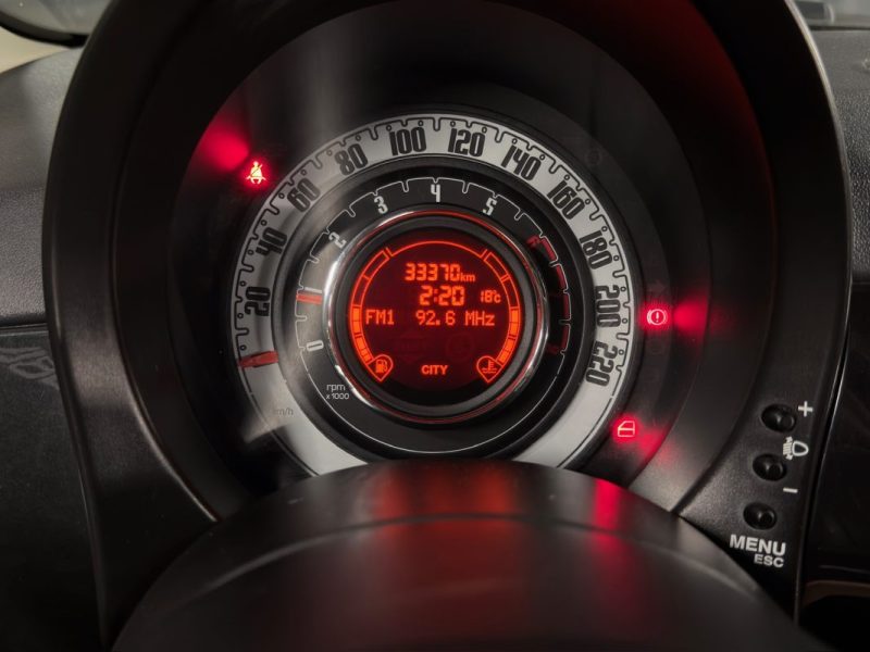 FIAT 500 II LOUNGE 1.2 69 Cv 1ERE MAIN 33 200 Kms INTERIEUR CUIR TOIT PANO CritAir1 - GARANTIE 1 AN