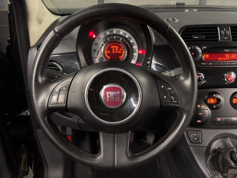 FIAT 500 II LOUNGE 1.2 69 Cv 1ERE MAIN 33 200 Kms INTERIEUR CUIR TOIT PANO CritAir1 - GARANTIE 1 AN