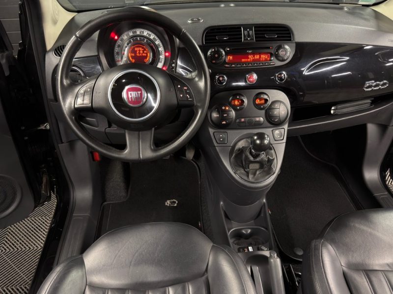 FIAT 500 II LOUNGE 1.2 69 Cv 1ERE MAIN 33 200 Kms INTERIEUR CUIR TOIT PANO CritAir1 - GARANTIE 1 AN