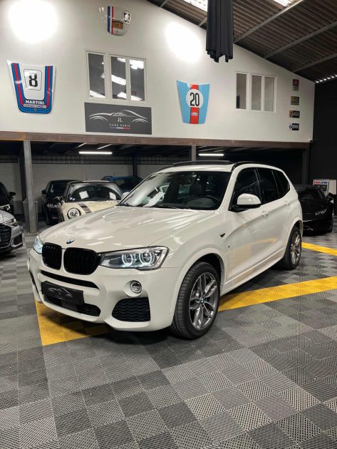 BMW X3 35D PACK M 3.0 313CH (TOIT OUVRANT,ATTELAGE,SIÈGES ÉLECTRIQUES CHAUFFANTS,SONO HARMAN KARDON)