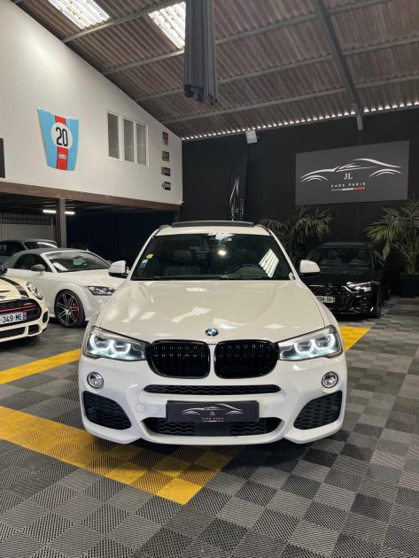 BMW X3 35D PACK M 3.0 313CH (TOIT OUVRANT,ATTELAGE,SIÈGES ÉLECTRIQUES CHAUFFANTS,SONO HARMAN KARDON)