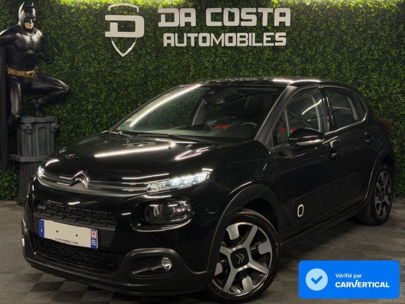 CITROEN C3 II SHINE 1.2 82 Cv 1ERE MAIN APPLE CARPLAY & ANDROID AUTO ECRAN TACTILE - GARANTIE 1 AN