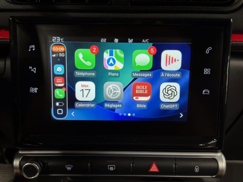 CITROEN C3 II SHINE 1.2 82 Cv 1ERE MAIN APPLE CARPLAY & ANDROID AUTO ECRAN TACTILE - GARANTIE 1 AN