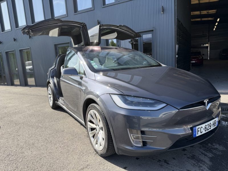 TESLA MODEL X 100D DUAL MOTOR 2018 6 PLACES INTERIEUR BLANC