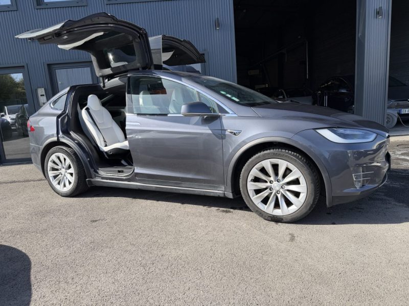TESLA MODEL X 100D DUAL MOTOR 2018 6 PLACES INTERIEUR BLANC