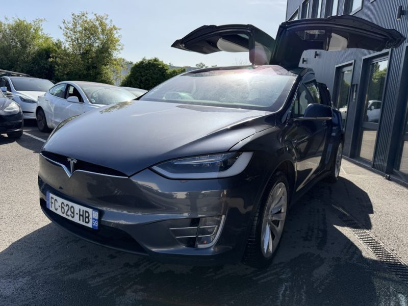 TESLA MODEL X 100D DUAL MOTOR 2018 6 PLACES INTERIEUR BLANC