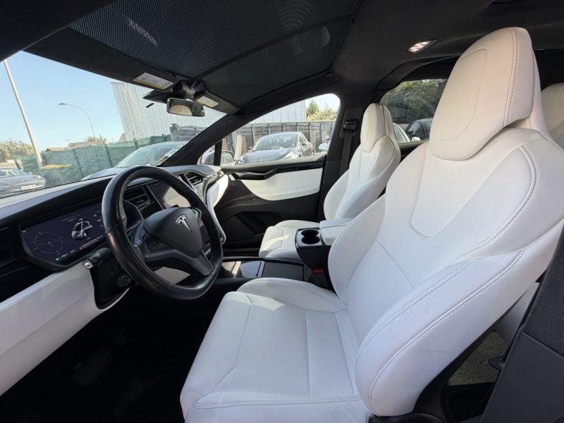 TESLA MODEL X 100D DUAL MOTOR 2018 6 PLACES INTERIEUR BLANC