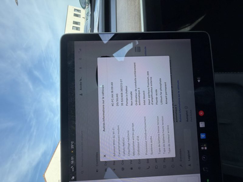TESLA MODEL 3 STANDARD PLUS 2021 BATTERIE LFP
