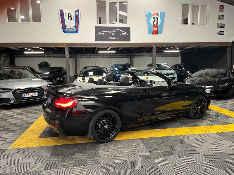 MAGNIFIQUE BMW SERIE 2 218i CABRIOLET 136 CH  (SUIVI D’ENTRETIEN, CARPLAY, SIÈGES CHAUFFANTS)