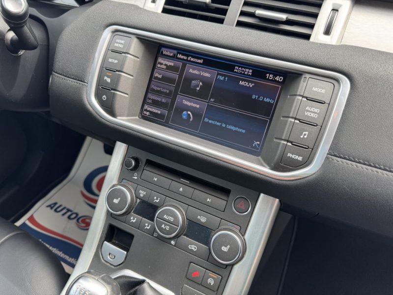 LAND ROVER RANGE ROVER EVOQUE 2.2 TD4 150CH PACK PRESTIGE FULL OPTIONS CLIM/CUIR/TOIT/GPS 129000Km