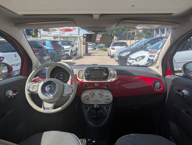 FIAT 500 SERIE 4  0.9 TWIN AIR 85CH LOUNGE TOIT PANORAMIQUE GARANTIE 12 MOIS
