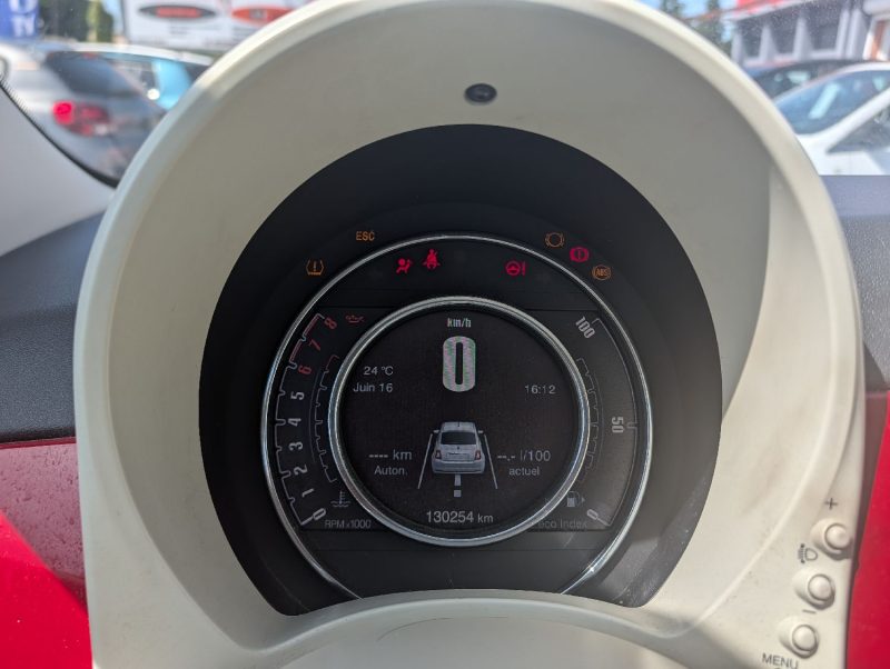 FIAT 500 SERIE 4  0.9 TWIN AIR 85CH LOUNGE TOIT PANORAMIQUE GARANTIE 12 MOIS