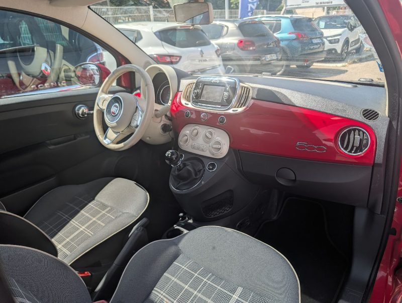 FIAT 500 SERIE 4  0.9 TWIN AIR 85CH LOUNGE TOIT PANORAMIQUE GARANTIE 12 MOIS