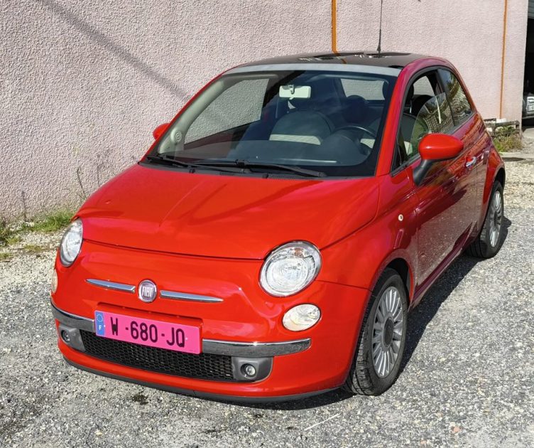 FIAT 500 phase II 1.2 LOUNGE 2011 Toit ouvrant
