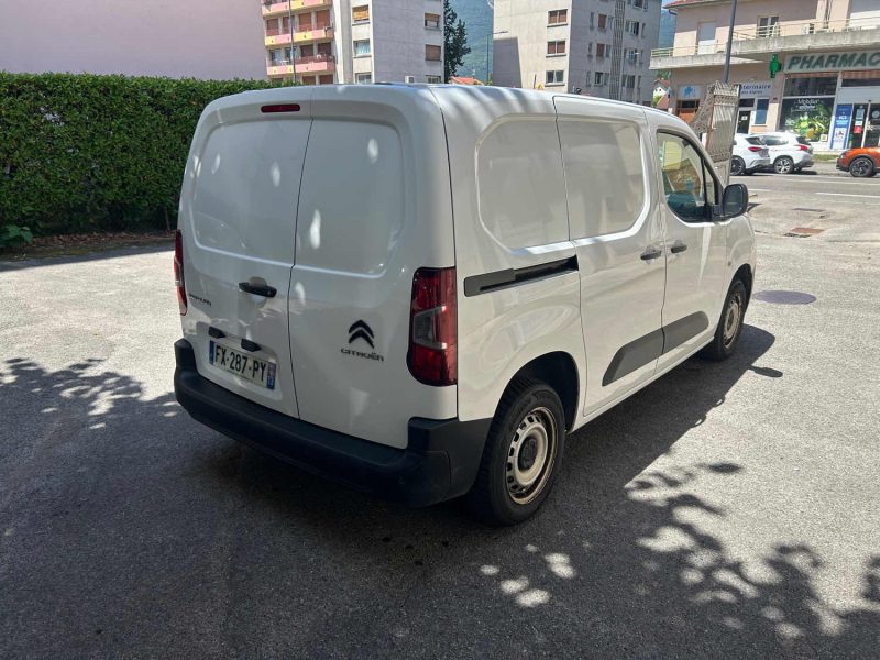 CITROEN BERLINGO M 650 1.5 BLUE HDI 100 CONTROL 03/2021 PRIX HT : 7491 € PRIX TTC : 8990 €