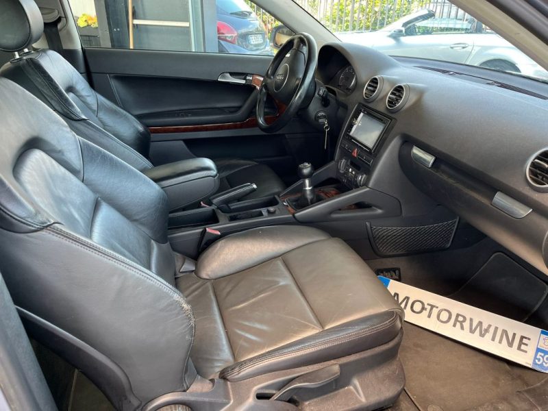 AUDI A3 2.0 140 Ch 🛋️ Intérieur cuir 📡 Radar de recul 🍎 Apple CarPlay