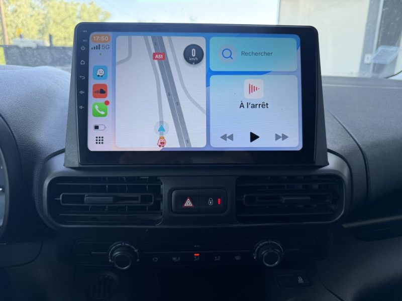 CITROEN BERLINGO 1.5 HDI 100 CAMERA CAR PLAY 3 PLACES 1000KG ATTELAGE  2021