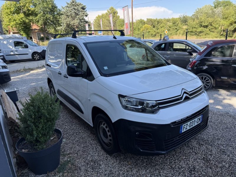 CITROEN BERLINGO 1.5 HDI 100 CAMERA CAR PLAY 3 PLACES 1000KG ATTELAGE  2021