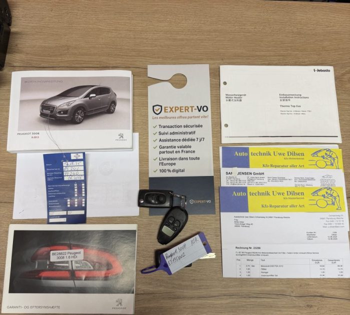 🟢 Peugeot 3008 Active 1.6 HDI 115 cv 2014 Garantie Bluetooth Régulateur