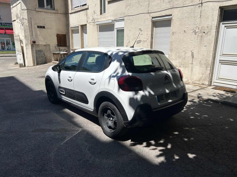 CITROEN C3 2 PLACES 1.5 BLUE HDI 100 FEEL 01/2022 PRIX HT : 6658 € PRIX TTC : 7990 €
