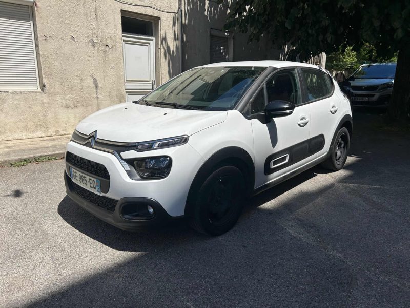 CITROEN C3 2 PLACES 1.5 BLUE HDI 100 FEEL 01/2022 PRIX HT : 6658 € PRIX TTC : 7990 €