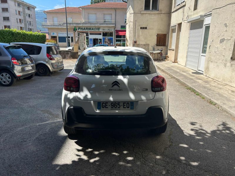 CITROEN C3 2 PLACES 1.5 BLUE HDI 100 FEEL 01/2022 PRIX HT : 6658 € PRIX TTC : 7990 €