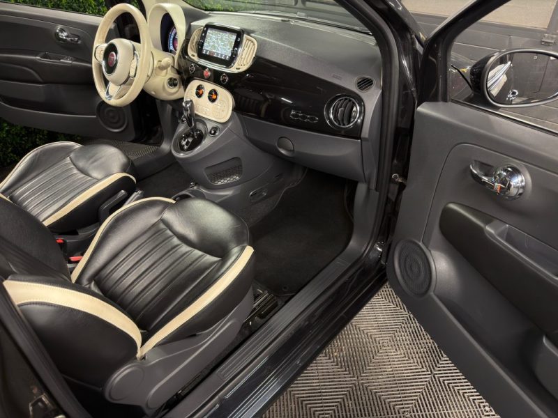 FIAT 500 II PHASE 2 LOUNGE 0.9 85 Cv - INTERIEUR CUIR TOIT PANO CritAir1 - GARANTIE 1 AN