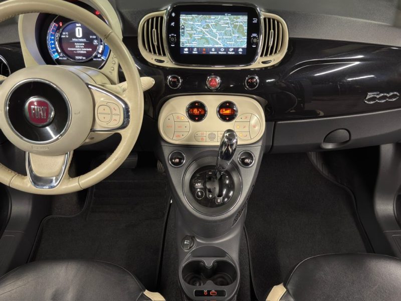 FIAT 500 II PHASE 2 LOUNGE 0.9 85 Cv - INTERIEUR CUIR TOIT PANO CritAir1 - GARANTIE 1 AN