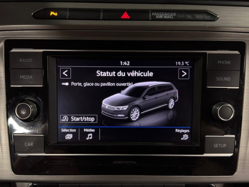 VOLKSWAGEN PASSAT VIII SW BREAK 1.4 TSI 125 Cv 1ERE MAIN / ATTELAGE CRIT AIR 1 BVM6 - Garantie 1an