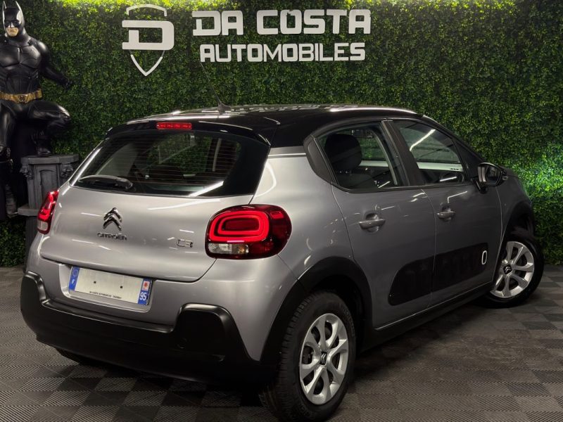 CITROEN C3 III FEEL 1.0 68 Cv 49 300 Km ECRAN TACTILE APPLE CARPLAY & ANDROID CRIT AIR 1 Garantie1an