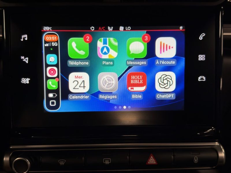 CITROEN C3 III FEEL 1.0 68 Cv 49 300 Km ECRAN TACTILE APPLE CARPLAY & ANDROID CRIT AIR 1 Garantie1an