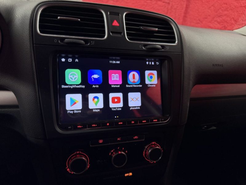 🟢 CarPlay Volkswagen golf VI 6 1.4 80 cv Ecran Garantie Gps Bluetooth Netflix Waze