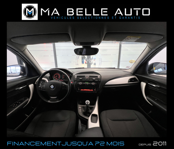 BMW SERIE 1 116D 2.0d 115 Full Black / JA18 / nouvelle chaine renforcéee / 130 € mensuel