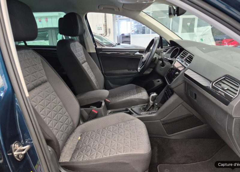 VOLKSWAGEN TIGUAN II 1.5 TSI 150 EVO CONFORTLINE  DSG 11/2021 PRIX HT : 18325 € PRIX TTC : 21990 €