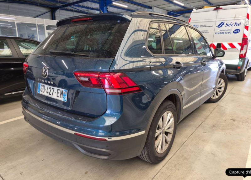 VOLKSWAGEN TIGUAN II 1.5 TSI 150 EVO CONFORTLINE  DSG 11/2021 PRIX HT : 18325 € PRIX TTC : 21990 €