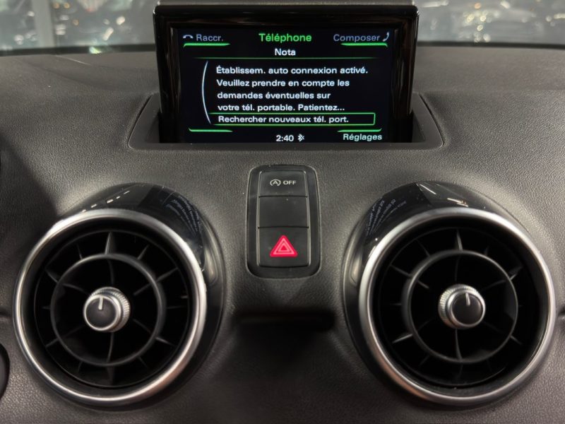AUDI A1 PHASE 2 SPORTBACK S-LINE 1.6 TDI 116 Cv 5 PORTES / BOITE AUTO INTERIEUR CUIR - GARANTIE 1 AN