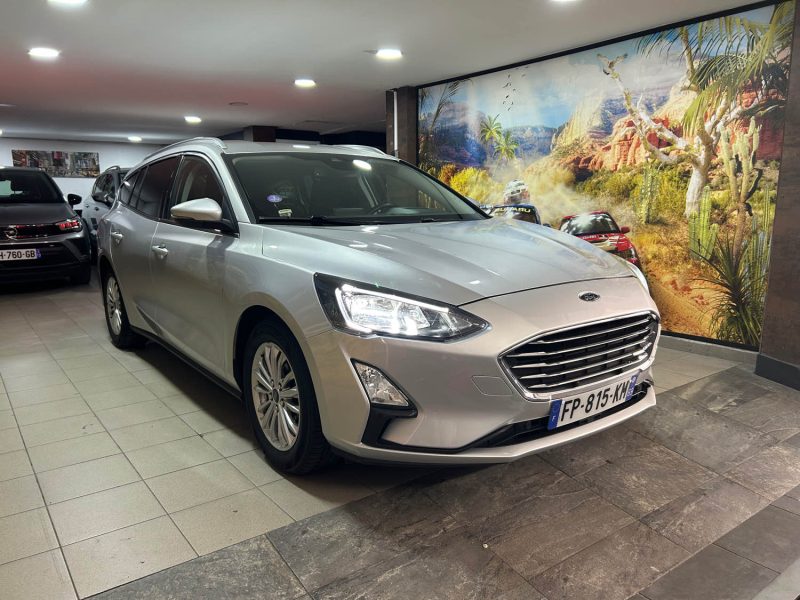 FORD FOCUS IV SW 1.0 ECOBOOST 125 TREND BUSINESS BA 03/2020 PRIX HT : 7490 € PRIX TTC : 8990 €