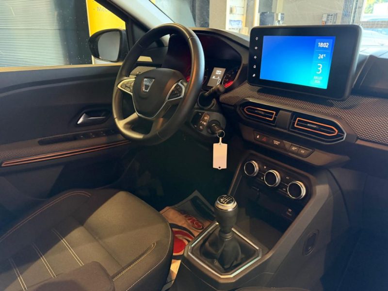DACIA SANDERO 1.0 TCE 90 STEPWAY CONFORT / CAMERA / ROUE DE SECOURS / SUIVI RENAULT 