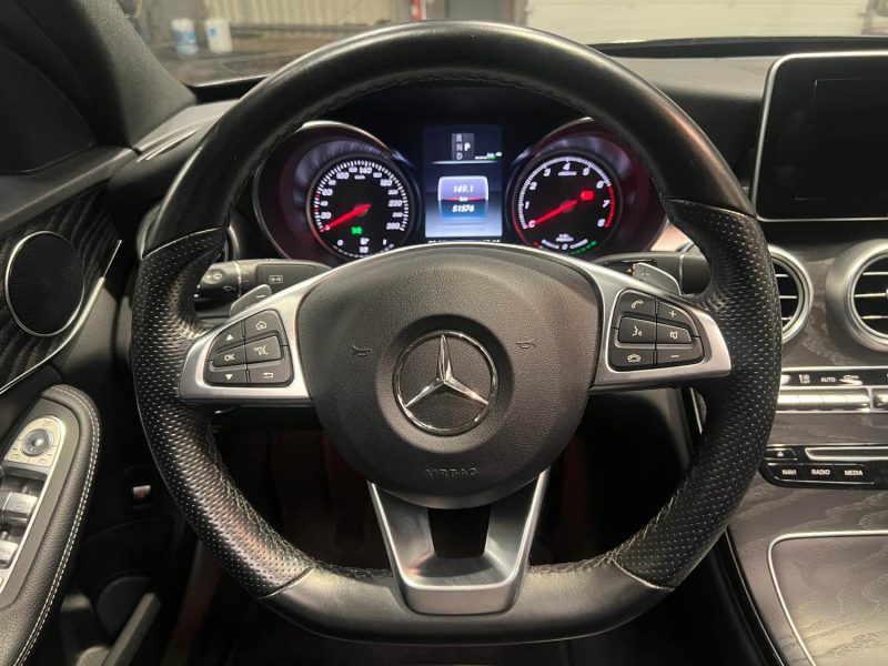 MAGNIFIQUE MERCEDES CLASSE C 350E PACK AMG 2.0 313CH (CAMÉRA 360°, TOIT OUVRANT, CARPLAY)