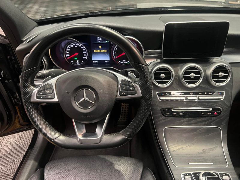 MAGNIFIQUE MERCEDES CLASSE C 350E PACK AMG 2.0 313CH (CAMÉRA 360°, TOIT OUVRANT, CARPLAY)