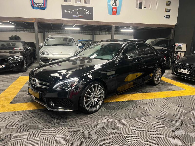 MAGNIFIQUE MERCEDES CLASSE C 350E PACK AMG 2.0 313CH (CAMÉRA 360°, TOIT OUVRANT, CARPLAY)