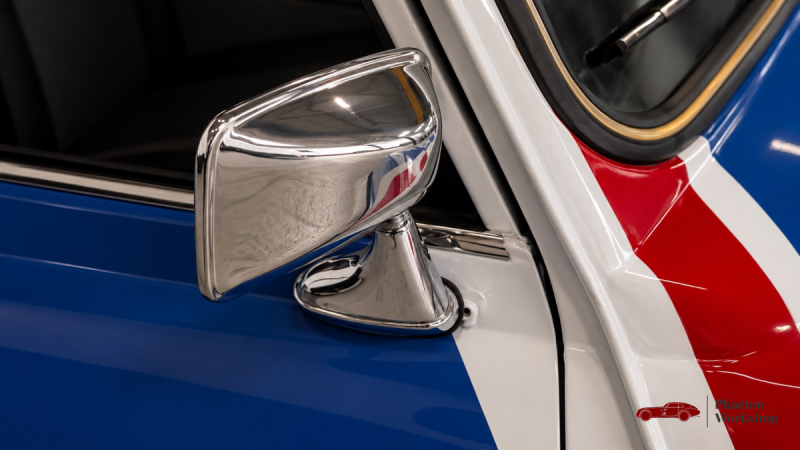 MINI CLASSIC 1984 – PEINTURE UNION JACK – 39 200 KM – ORIGINE FRANCE – TÉLÉPHONE D’ÉPOQUE FONCTIONNE
